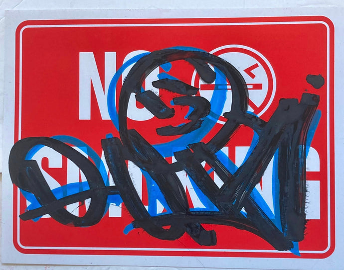 Black n Blue tag 2025 * Plastic sign