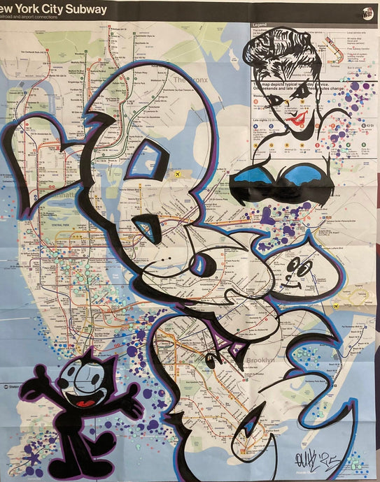 NYC Subway map 2025 C