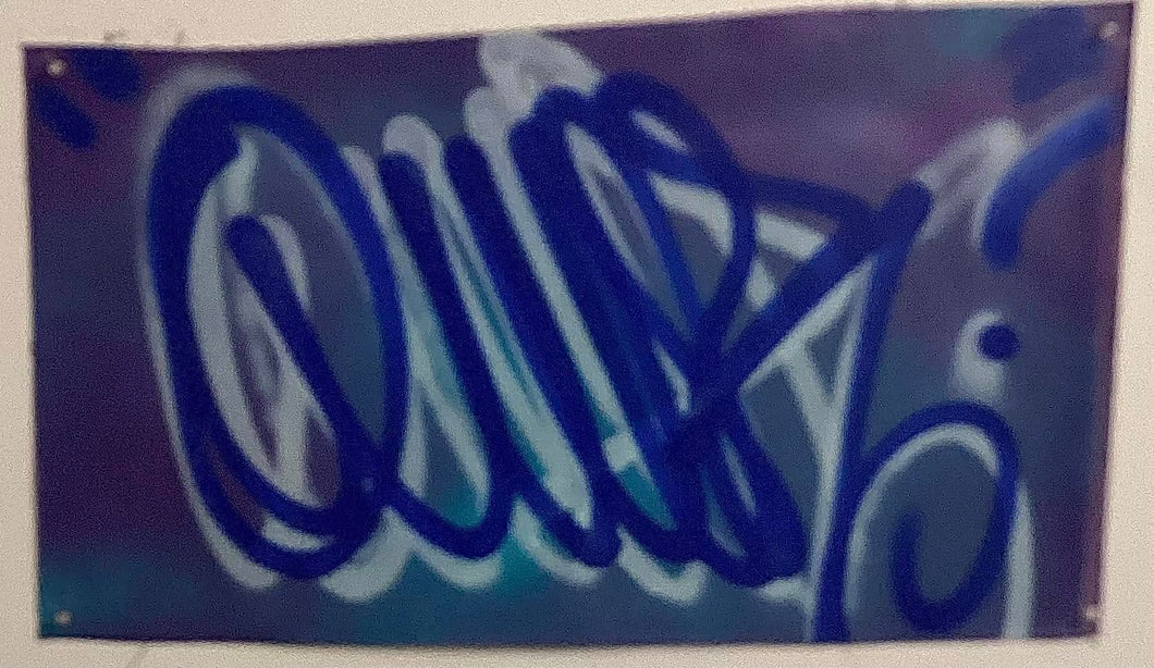 Blu tag Canvas Scrap