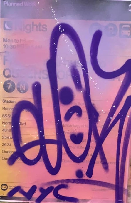 Purple tag MTA Poster