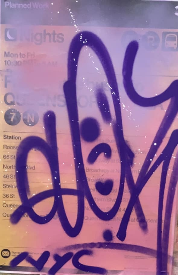 Purple tag MTA Poster