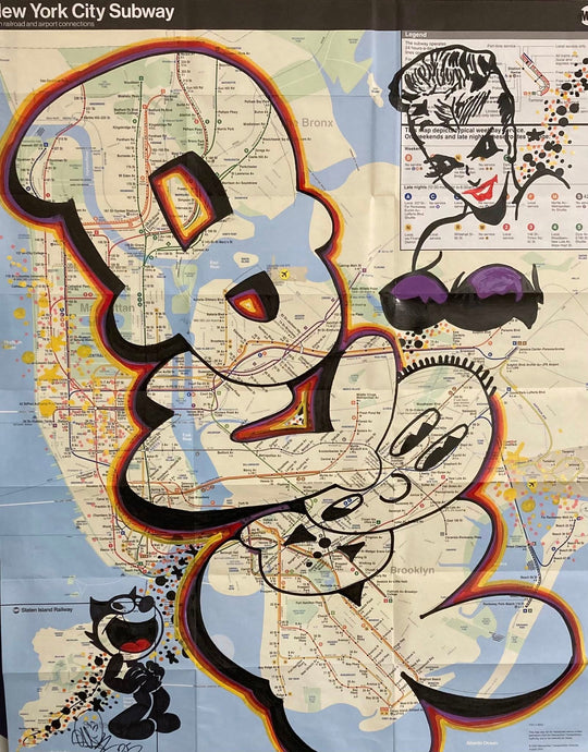 NYC Subway map 2025 A